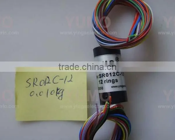 SR012C-12 12rings SR Series YUMO Carbon Brushes Alternator Slip Ring Motor Made in China Capsule Slip Ring photo-3