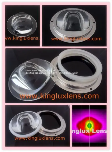 150*130 Degree Wide Beam Optical Led Glass Lens 92mm Cxb3590 for Led Tunnel Lights photo-3