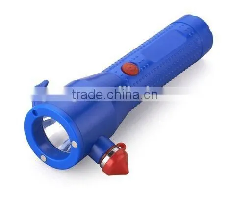 Portable Universal Emergency 1W High Power Led Flashlight Torch With Safe Hammer/led Flashlight photo-3