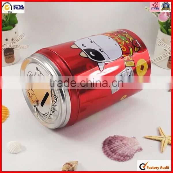 Cute Round Money Bank Tin Box photo-2