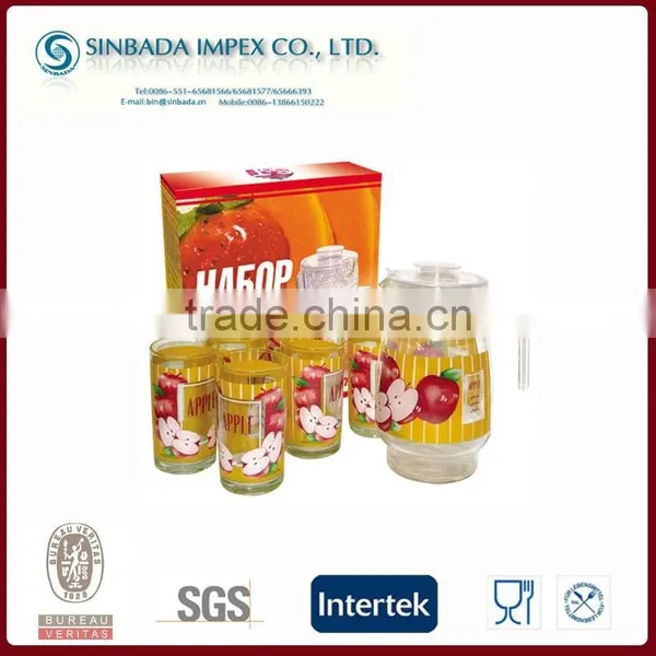 Hot Selling Drinking Set,glass 7pcs Water Set photo-5