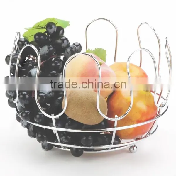 Metal Fruit Basket,Bread Basket,Wire Fruit Holder photo-2