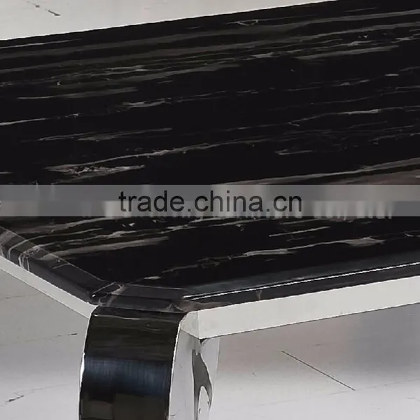 Most Popular Black Color Termpered Glass Side Table photo-6