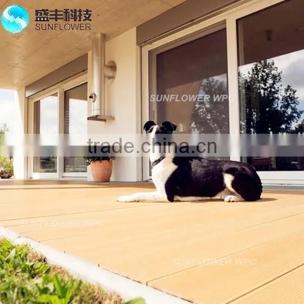High Quality Engineered WPC Composite Decking, Hollow Waterproof WPC Decking, photo-4