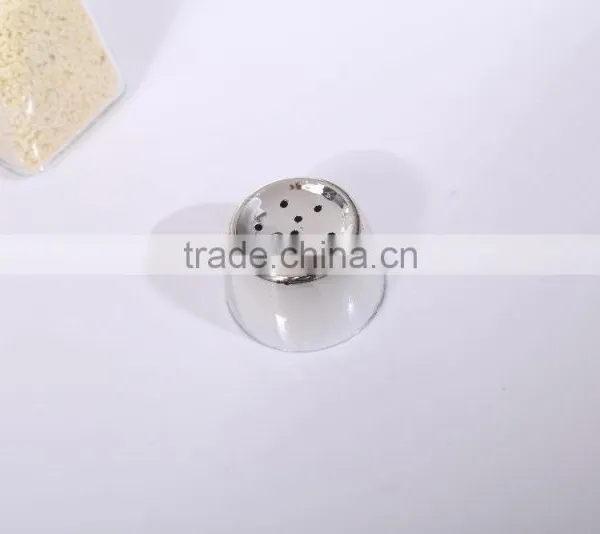 4oz Clear Spice Glass Jar With Decorative Silver Screw Top Lid photo-4