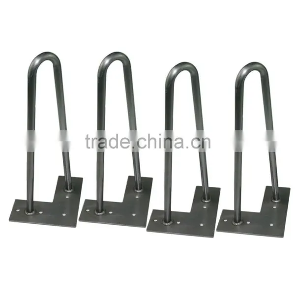 18 Inch 3 Rod Custom Color Metal Hairpin Table Legs for Outdoor Furniture photo-3