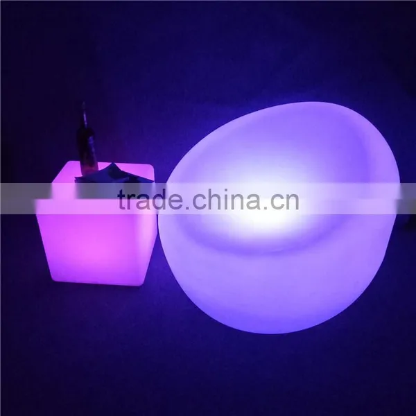 Cheap Outdoor LED Furniture Luminous LED Bar Sofa Chair With 16 Colors Changing photo-2