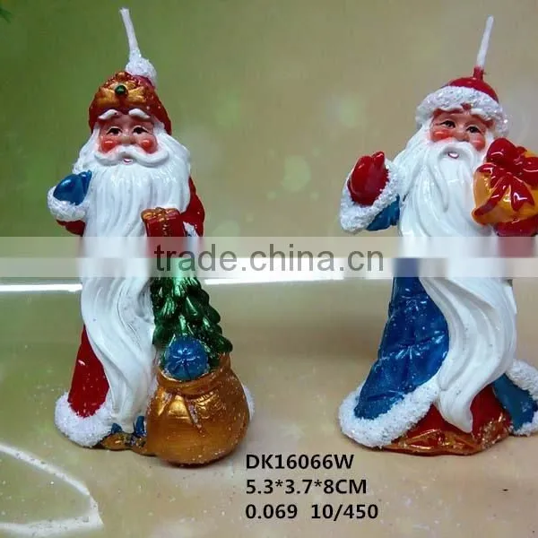 Handmade Non-scented Santa Claus Christmas Candle photo-3