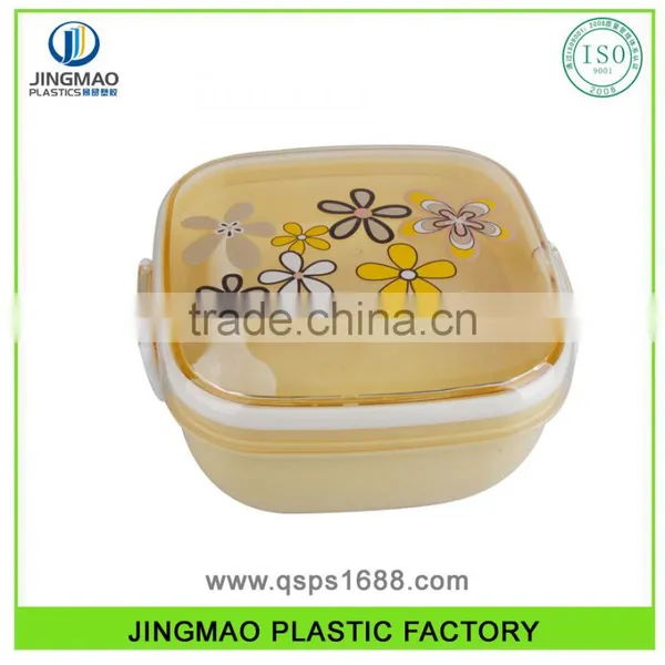 Microwave Using Double Deck FDA Plastic Lunch Box With Lock photo-2