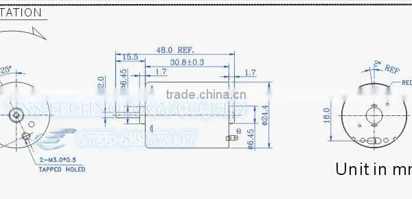 ALONG JRF370-15370 Micro Vibrator Motor 6V 12V 24V photo-2