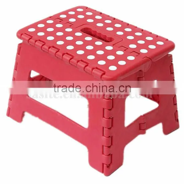 Indoor Outdoor Plastic Adjustable Folding Step Stool photo-4