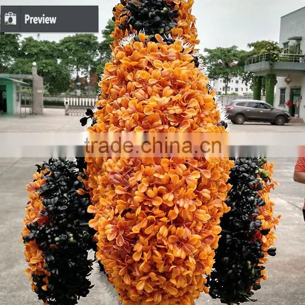 Artificial Green Topiary Grass Animal Sculpture Plant for Decoration photo-3