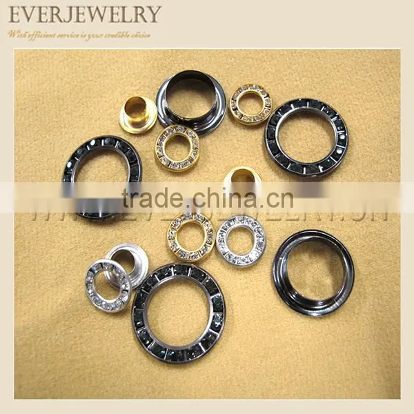 15mm Metal Eyelet With Rhinestone Brass Eyelet With Rhinestone Metal Eyelets for Shoes photo-2