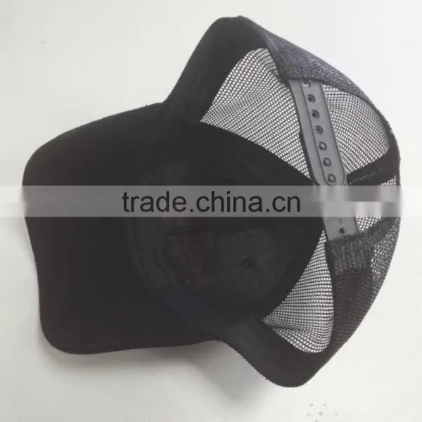 100% Black Cotton Baseball Cap Hats photo-2