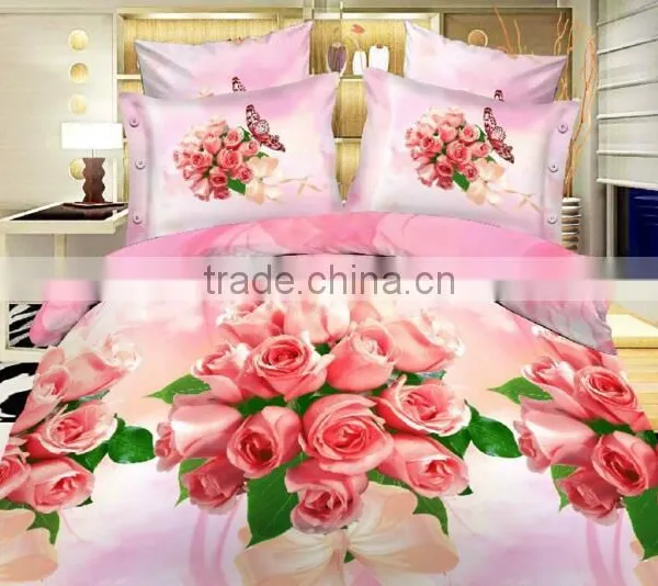 Factory Custom Digital Print New Cotton Fabric Bed Sheet photo-5
