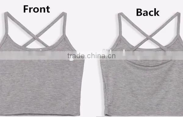 Sexy Promotional Back X-croseed Ladies Vest photo-2