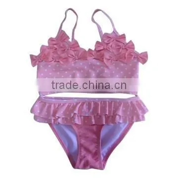 Full Printing With Hearts Pretty Lovely Girl Swimwear Swim Suit photo-3