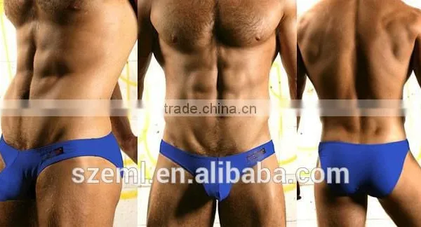 Wholesale Mens Sexy U Convex Pouch Low Waist Lycra Cotton Boxer Brief photo-6