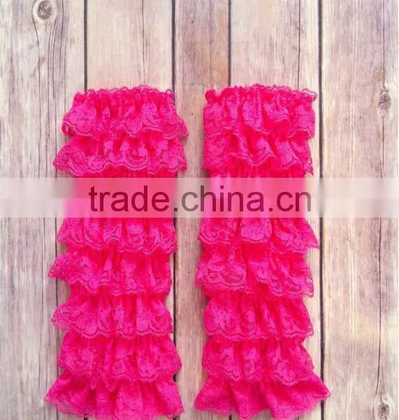 Newborn Infant Baby Ruffle Chiffon Leg Warmer Cute Knitted Winter Autumn Legging photo-2