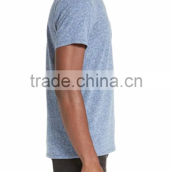 Heathered Look Crew Neck T-shirt With Custom Logo photo-3