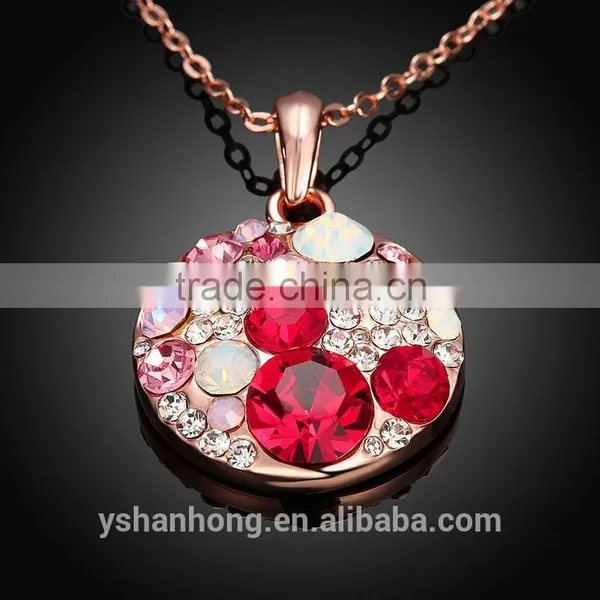 Fashion Zircon Inlaid Pendant Necklace photo-5