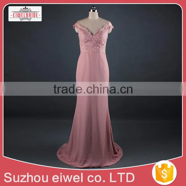 Beaded Pink Long Evening Dress photo-2