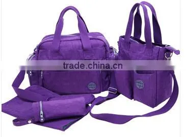 4pcs 2colors Hot Sale High Quanlity Aardman Waterproof Functional Adult Diaper Bag for Mother photo-2