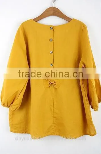 Women Linen Blouse Tops Linen Fabric Clothing Apparel Factory Wholesale photo-5