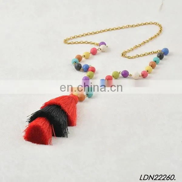 Latest Design Beads Necklace Fringe Necklace photo-2