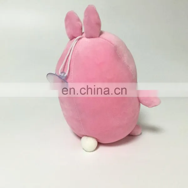 Stuffed Foam Beads Plush Soft Bunny Keychain With Sucker Toy photo-2