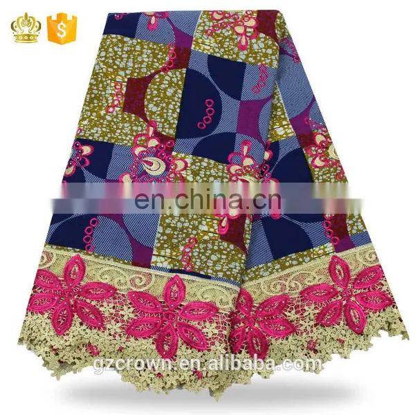 Hot Selling Exquisite French Lace Fabric,African Cord Lace High Quality Super Wax Lace Wax Fabrics For Make ClothesH170111007 photo-2