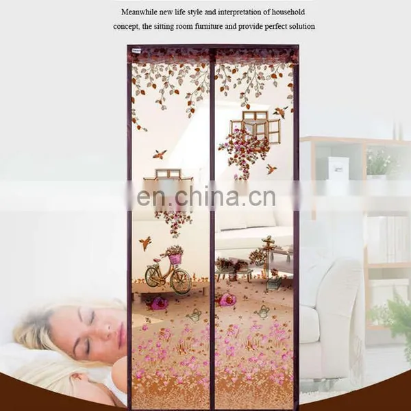 Hands-Free Mesh Screen Door Magnetic Anti Mosquito Bug Doors Curtain For Family photo-2