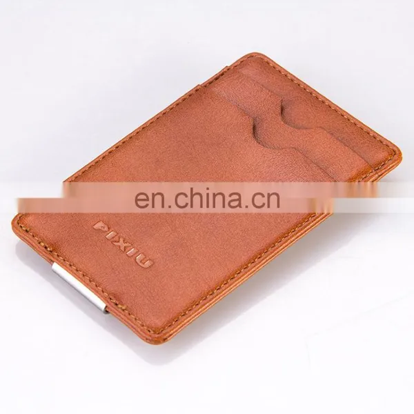 Verified Suppliers Excellent Handmade Money Clip Leather Wallet photo-4