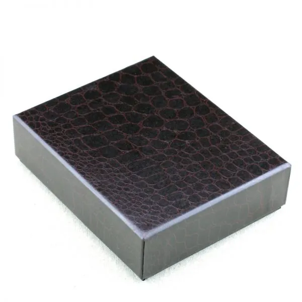 Leather Print Short Style Purse Zero Wallet Box Special Paper Cover Box Gifts Paper Package Hard Box