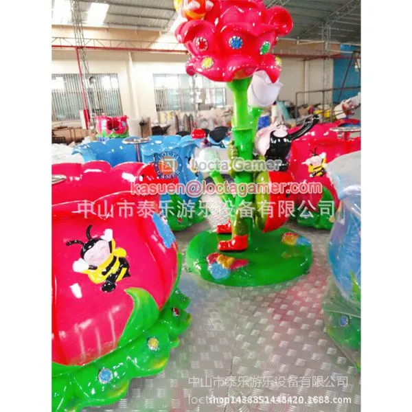 Zhongshan Amusement Kiddie Rides Rotating Revolving Rose Cup Coffee Cup photo-2