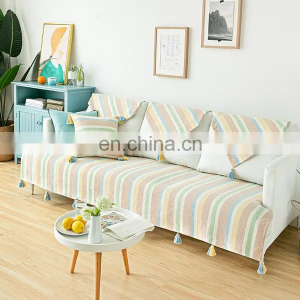 Wholesale Non Slip Cover Stripe Sofa Couch Protection Sofa Cover for Home Decor photo-3