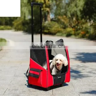 Pet Luggage Factory Oxford Cloth Two Color Cat and Dog Trolley Case Multi Function Travel Bag for Pets photo-7
