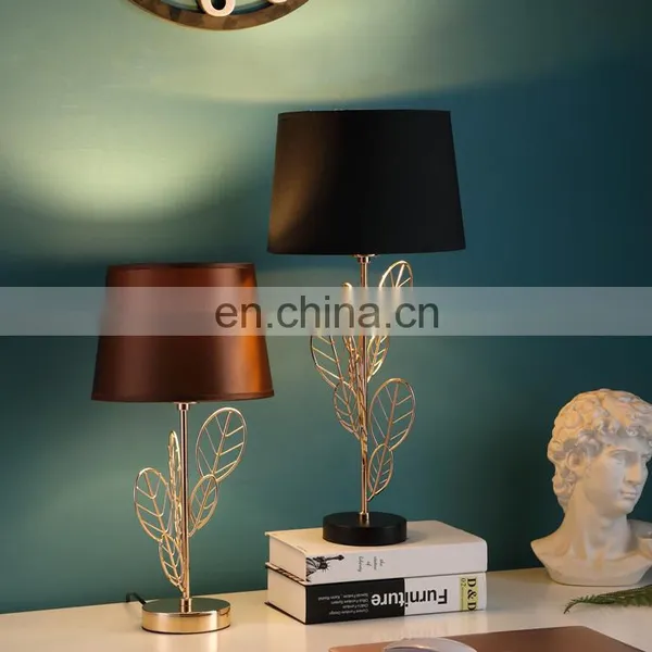 Top Sale China Wholesale Cheap Custom Fancy Iron Hotel Table Lamp Set for Living Room Decor photo-2