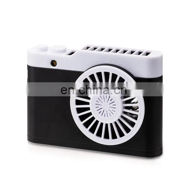 Summer Outdoor Camera Shape 3 Speed Car Hand Hold Power Banks Mini UBS Fans With Light photo-5
