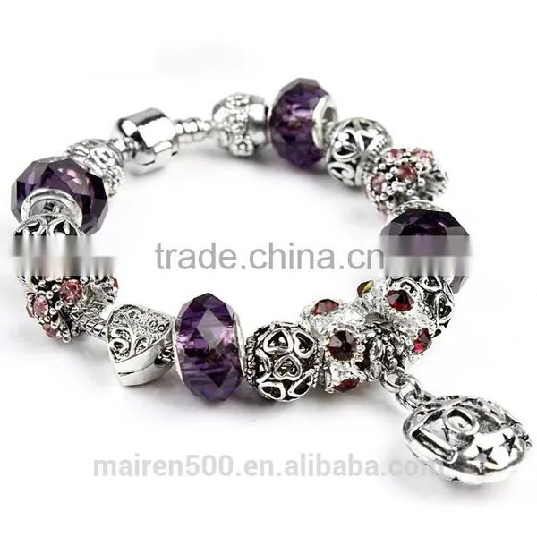PDR190 Bead Bracele Charm Bracelet Fit European Style Beads Bracelets