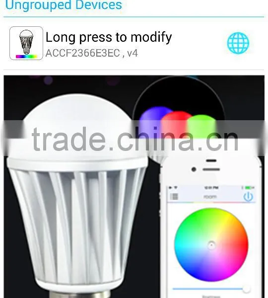 Newest Built-in WiFi Module Smart Lighting Music Flash Color Change WiFi LED Bulb 7W With No Need Of External WIFI Controller photo-3
