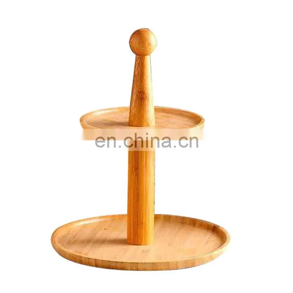 High Quality Bamboo Cupcake Display Stand Dessert Fruit Snack Serving Platter for Buffet, Wedding, Birthday, Afternoon Tea photo-5