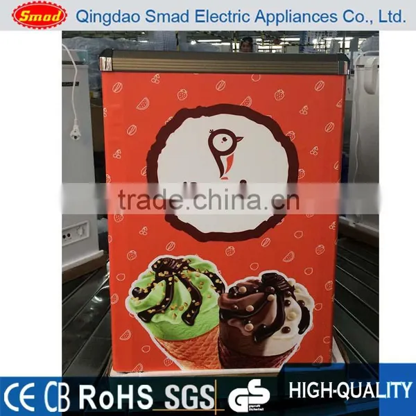 Commercial Curved Glass Door Ice Cream Chest Freezer ETL photo-5