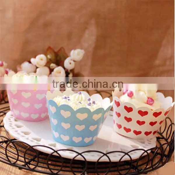 Green Loving Flower Paper Muffin Cup photo-5