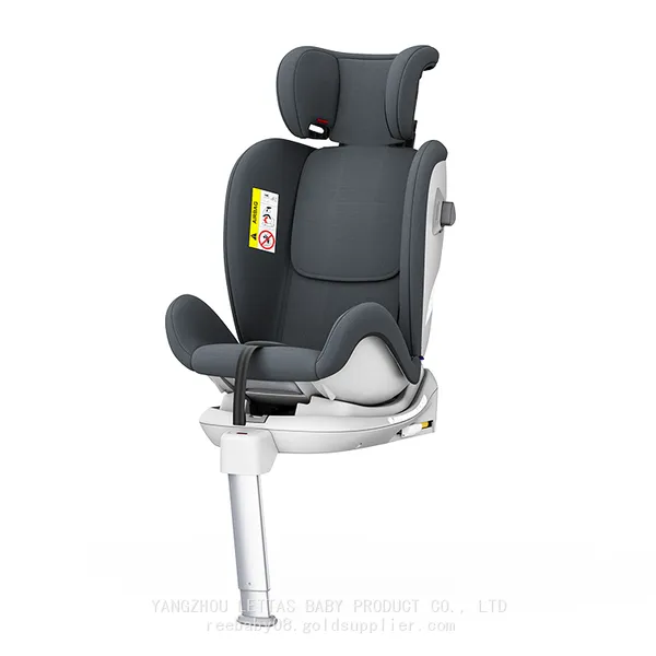 Ergonomic Design Headrest Pillow 360 Rotating ISOFIX Baby Car Seat With Iron Support Leg photo-4