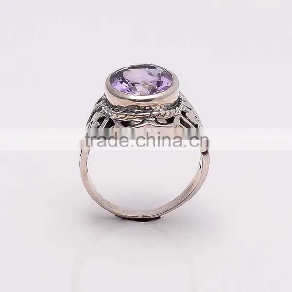 AMETHYST Ring,925 Sterling Silver Jewelry Wholesale,WHOLESALE SILVER JEWELRY,SILVER EXORTER,SILVER JEWELRY FROM INDIA photo-3