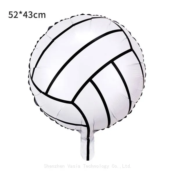 Wholesale 18-Inch Sports Foil Balloons - Football, Basketball & Rugby for Birthday & Sports Events photo-3