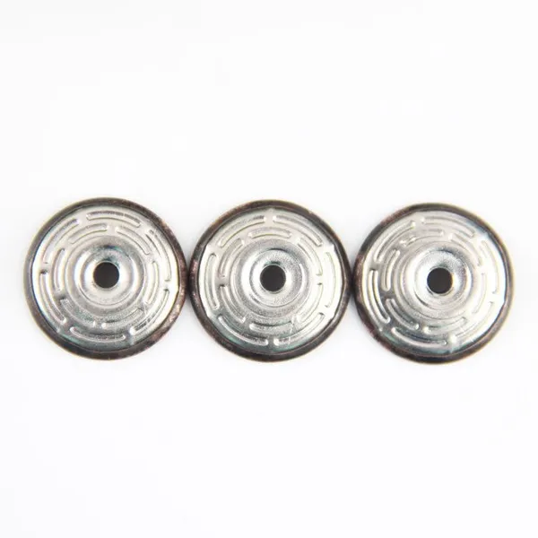 17mm Open Hole Shank Button With Aluminum Nail With Logo for Jeans Jacket Pants photo-5