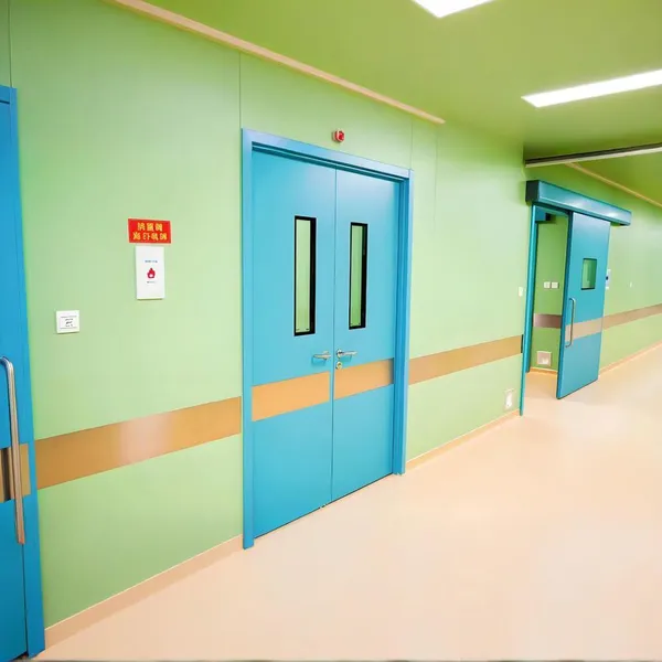 Hospital Hermetic Stainless Steel Door Double Automatic Swinging Doors for Operation Rooms photo-3
