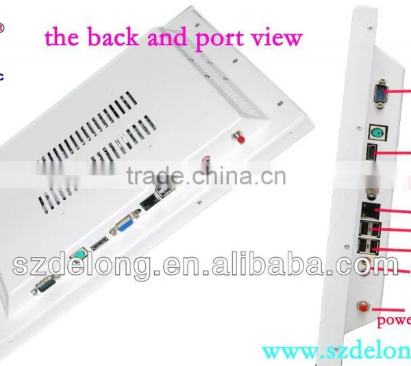 Industrial Computer 13.3 inch Desktop All In One LCD Touch PC With Webcam